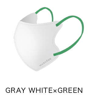 GRAY WHITE × GREEN